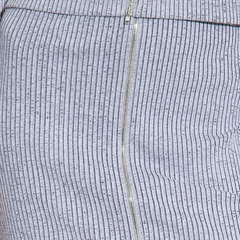KENZO Zip Up Ribbed Skirt-4