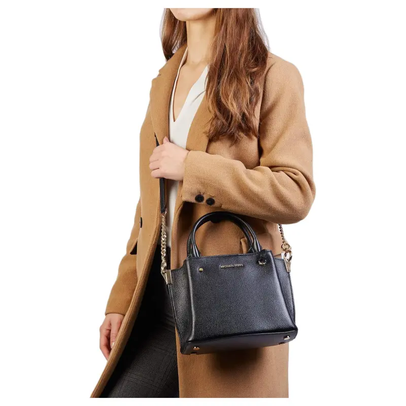MICHAEL KORS MICHAEL KORS Luggage Collection Cow Leather Tote Bag Shopping Bag Handbag Small Size Women's Black-4