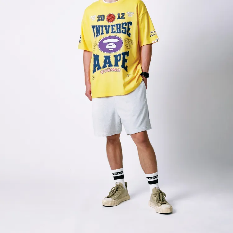 Aape Logo patch Elasticated waist Shorts-2