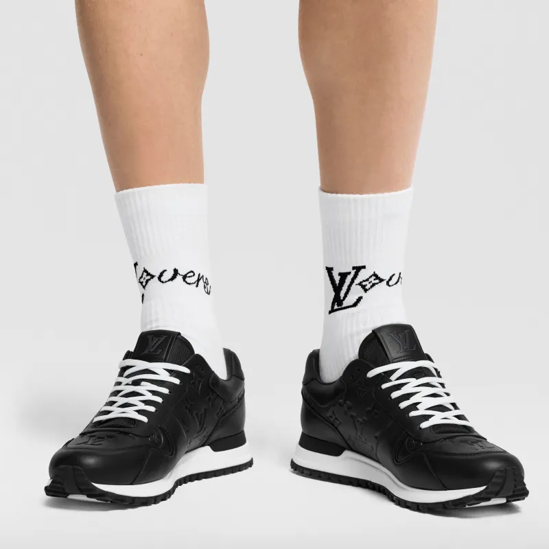 LOUIS VUITTON SS25 Mid Calf Socks Men's 1 Pack White-2
