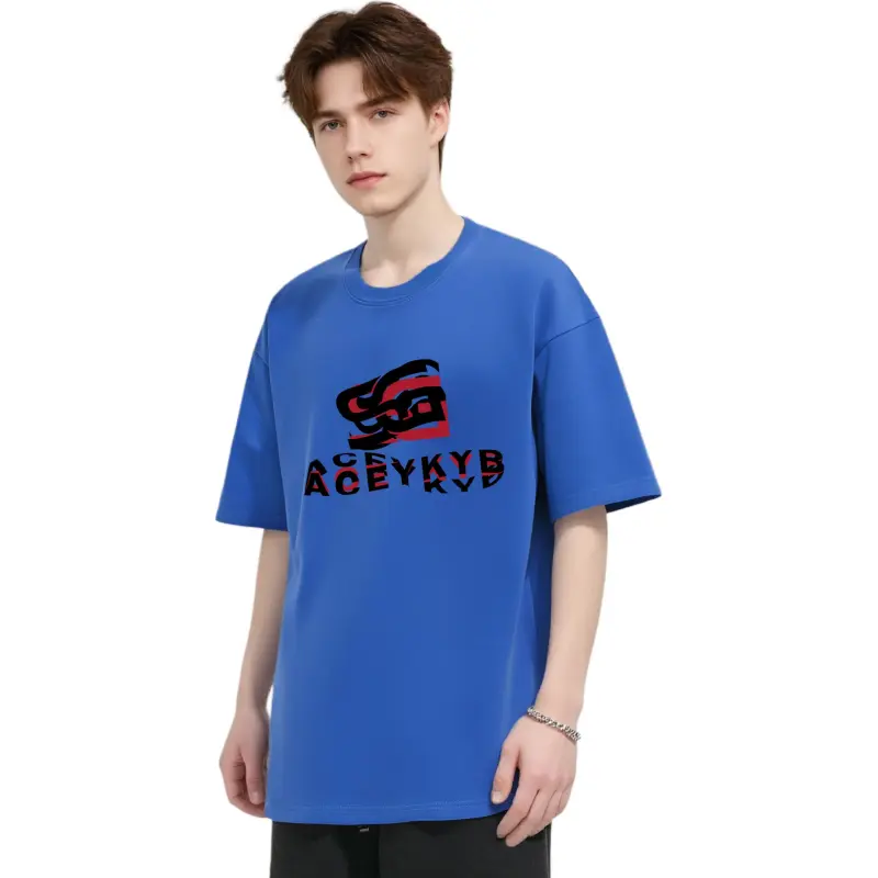 YK&YB T Shirts Unisex Royal Blue-4