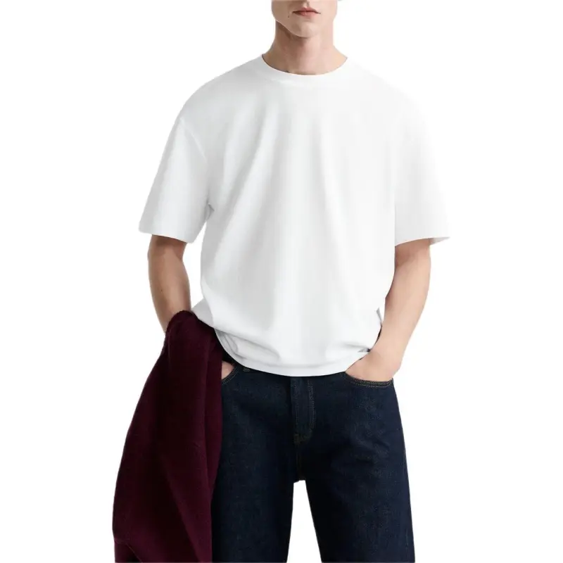 ZARA T Shirts Men White-3