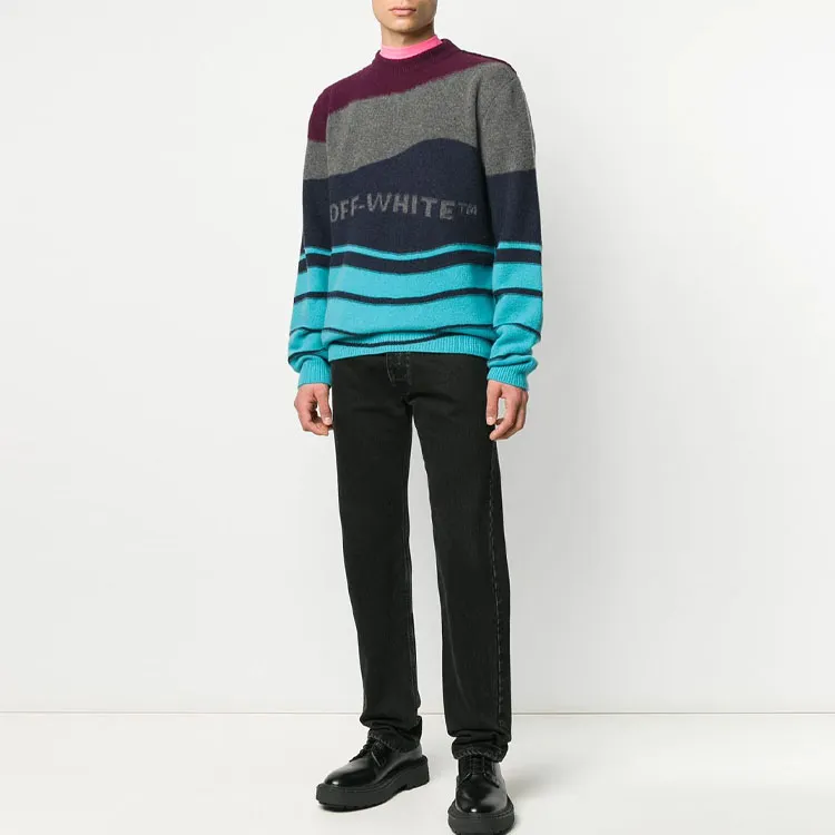 OFF WHITE Striped Knitted Jumper-3