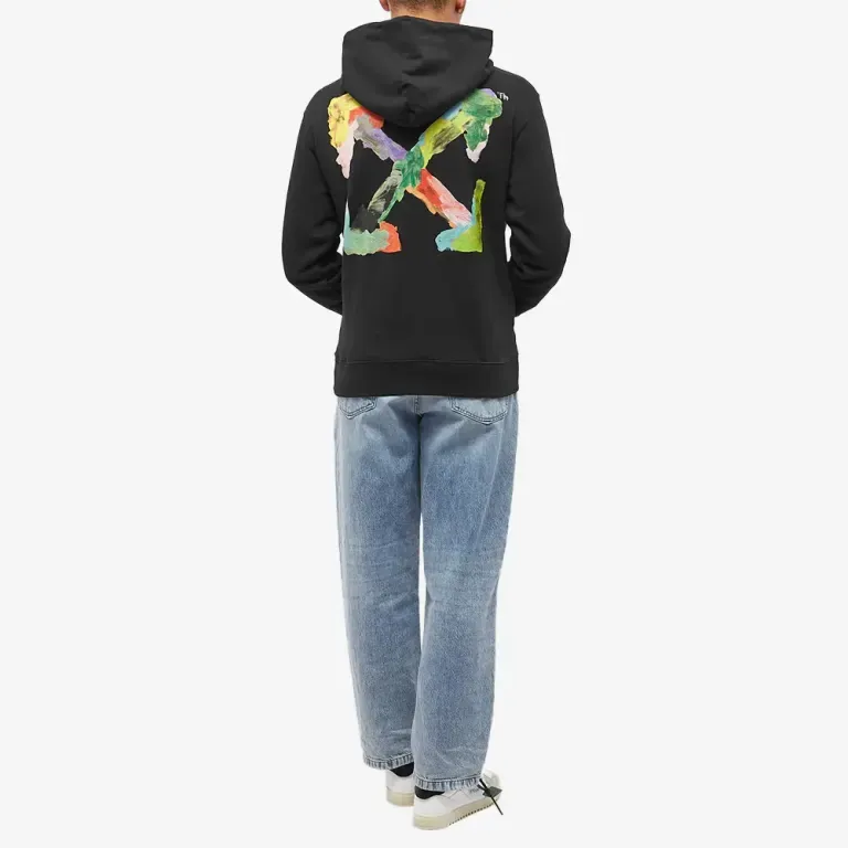 OFF WHITE Brush Arrows Slim Skate Hoodie-3