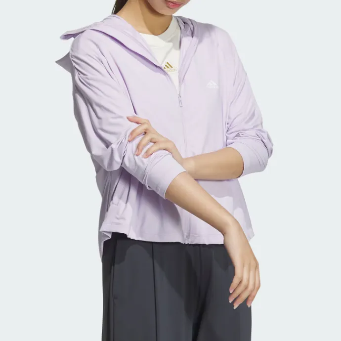 Adidas Cooling Sun Protection UV Protection Sun Protection Clothing Women's Light Purple-1