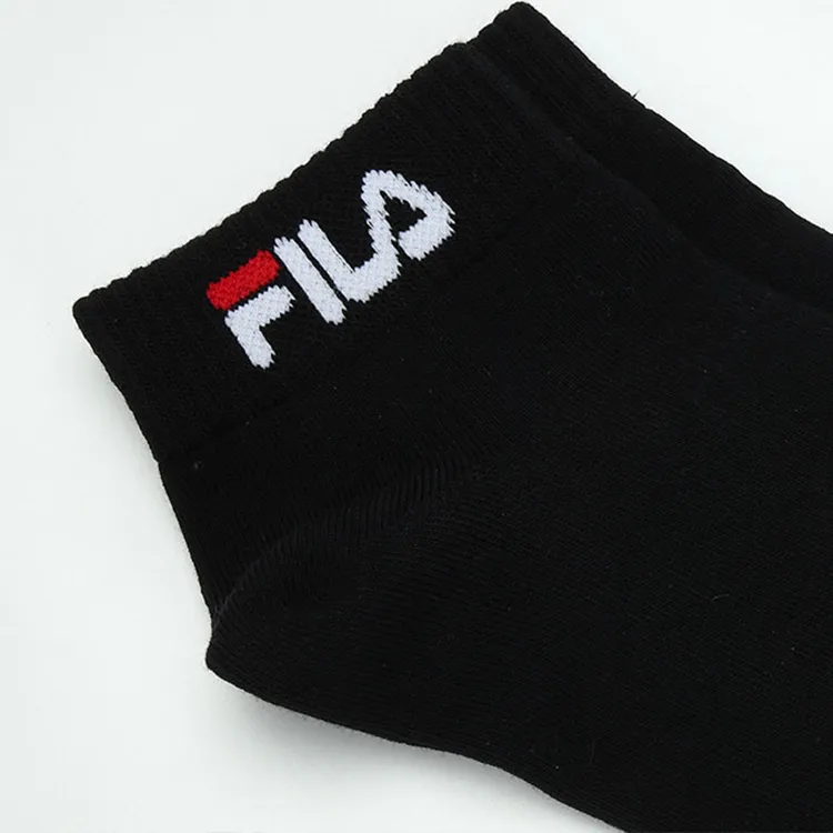 FILA FUSION Ankle Socks Men's 1 Set Of 3 Pairs Dark Black/Light Floral Grey/Standard White-4
