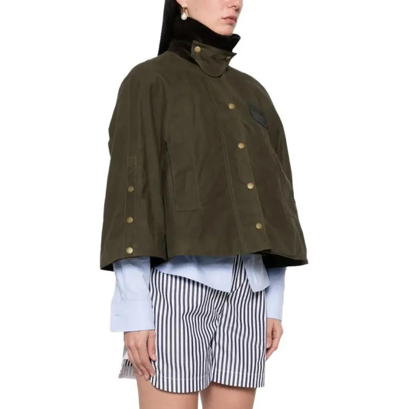 BARBOUR X Erdem Reversible Clover Showerproof Trapeze Jacket-4
