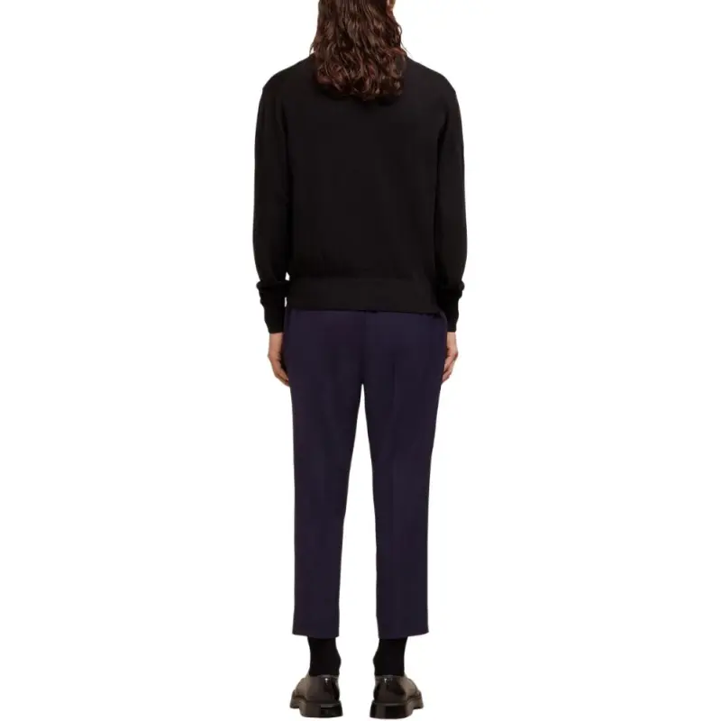 Ami Paris Logo embroidered Wool Cardigan-4
