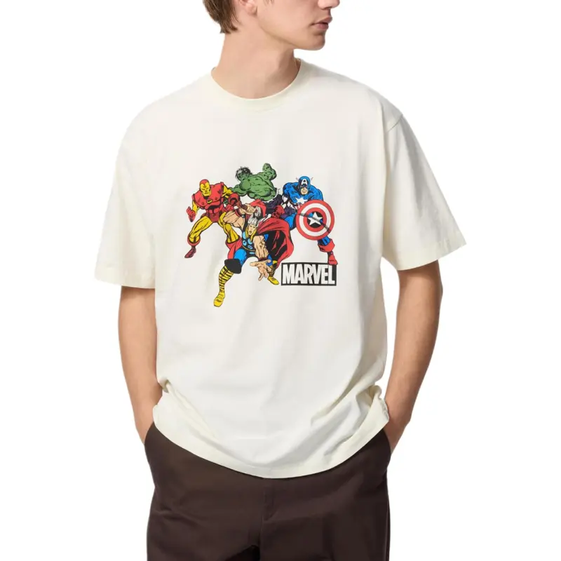 UNIQLO x MANWEI,LIANMINGKUAN SS25 T Shirt Unisex Ecru-2