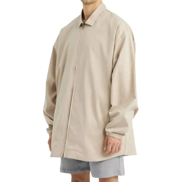 Fear Of God Essentials Core Collection Cotton Twill Overshirt-3