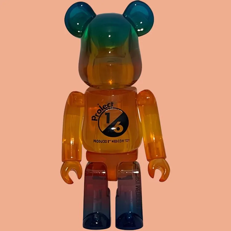 BE@RBRICK GRADATION CLEARGreen Ver./ BE@RBRICK GRADATION CLEAROrange Ver.-3