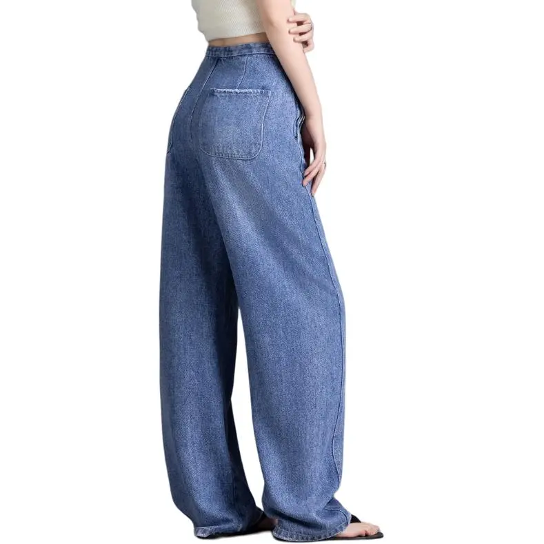 You Cow Me Pants Jeans Women's Blue-1