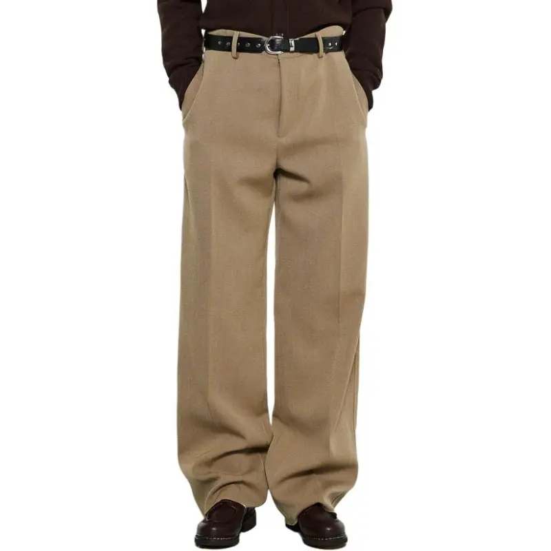 JIL SANDER High Waist Straight Leg Pants-4