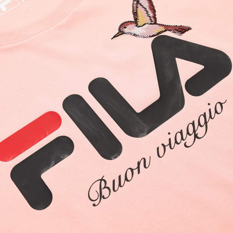 FILA T Shirt Women's Ice Crystal Pink-4