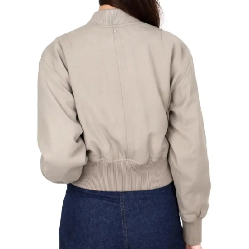 AMIPARIS Paris Zip Up Padded Bomber Jacket-3