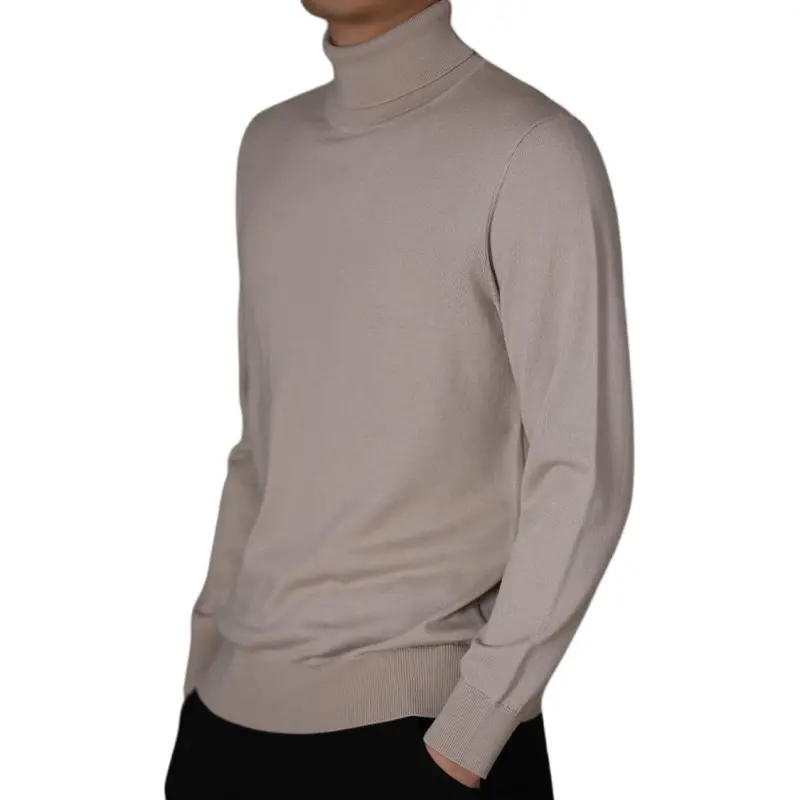Hacikis Sweater Men's Light Beige Gray-9