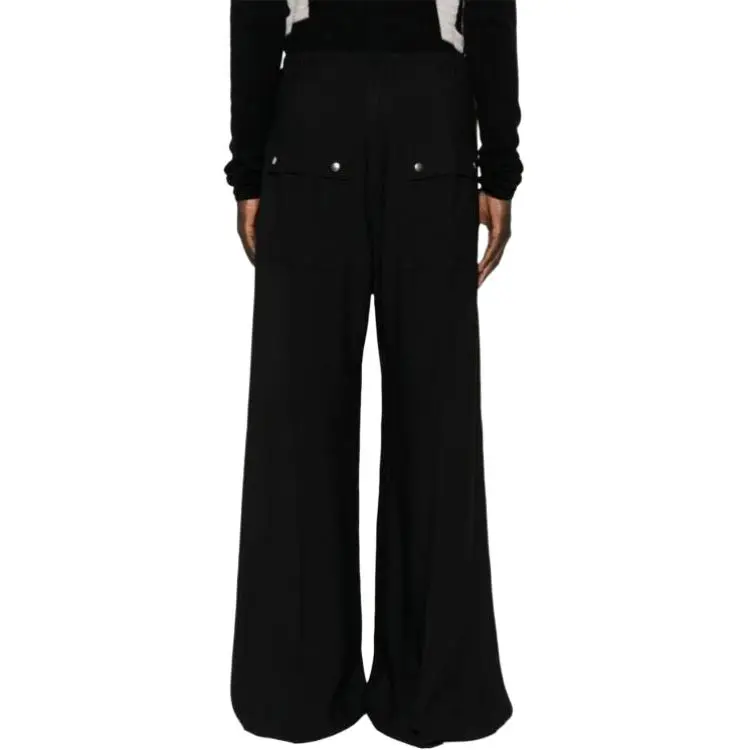 RICK OWENS Drawstring Flared Trousers-4