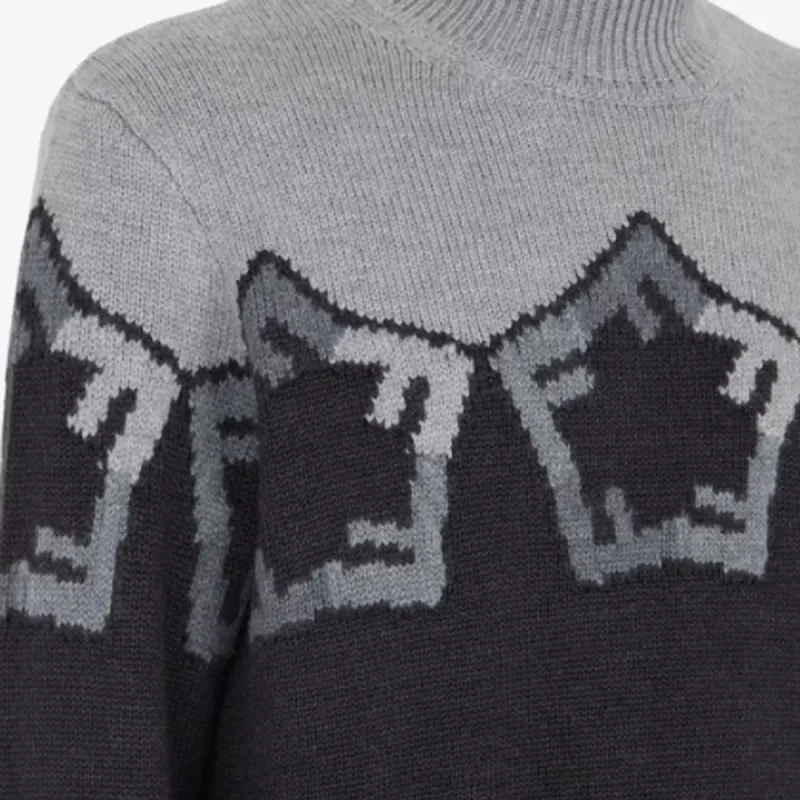 FENDI Sweaters Men Gray-3