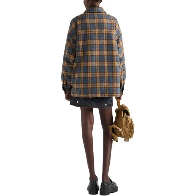 PRADA Checked Wool twill Lumberjack Jacket-2