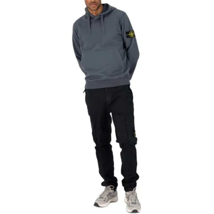 STONE ISLAND Logo appliqué Cotton Hoodie-2