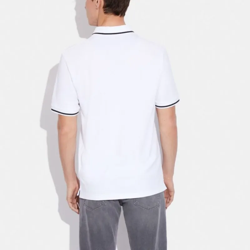 COACH FW22 Polo Shirt Men's White-2