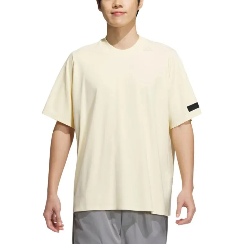 Adidas SS25 T Shirt Men's Warm Vanilla-1