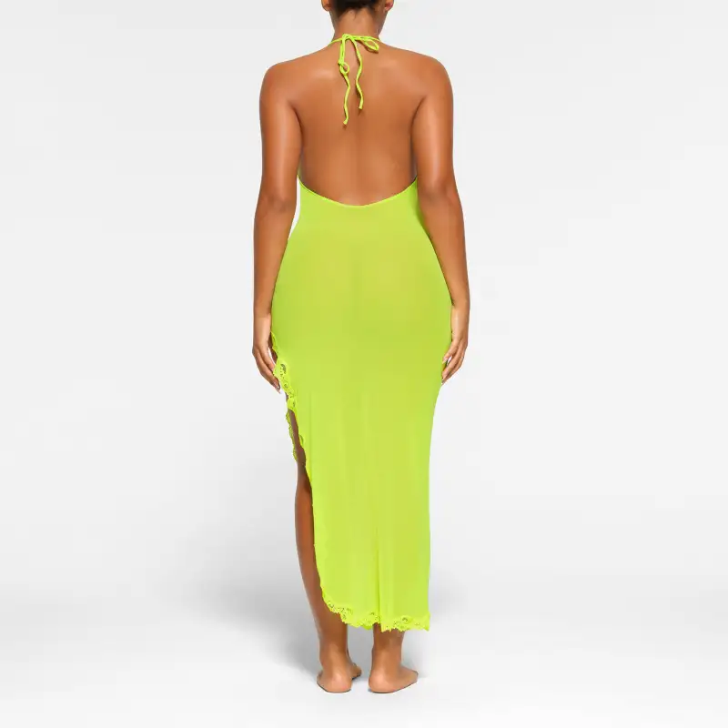 Skims Sleeveless Dresses Women's Neon Green-2