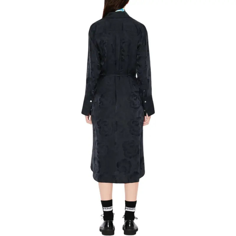 KENZO Peonies Midi Shirt Dress-3