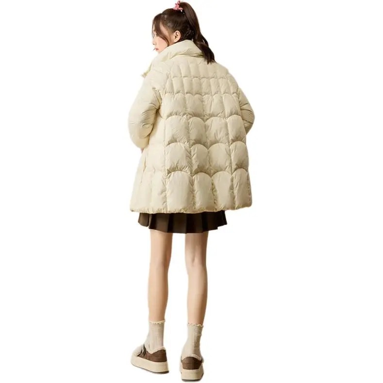 ZIHAN Down Jackets Women's Ecru-2