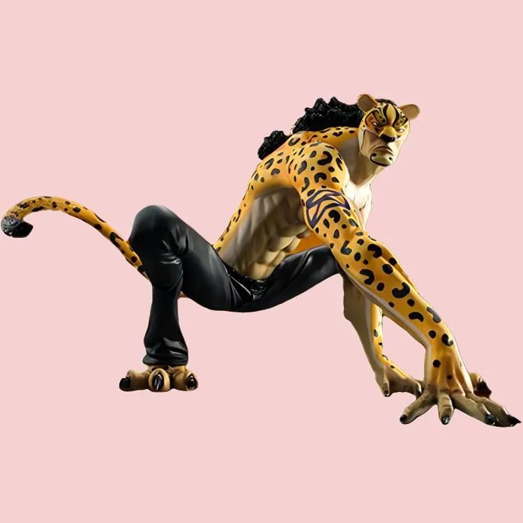 MegaHouse Rob Lucci Mh One Piece Pop Mas Leopard Luffy Paper Eyed Warrior Scale Figures Medium-2