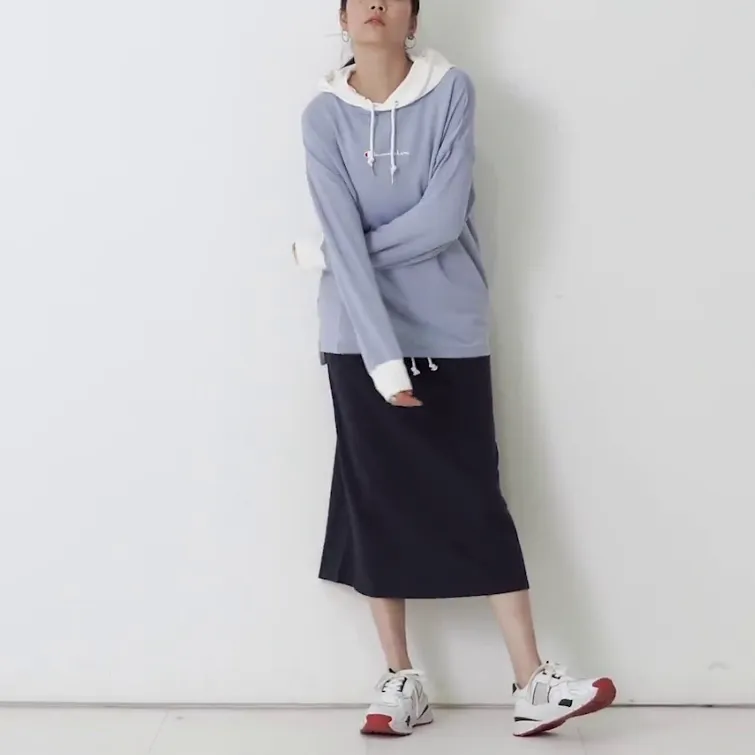 Champion Sweatshirt Japan Version Women's Sky Blue-1