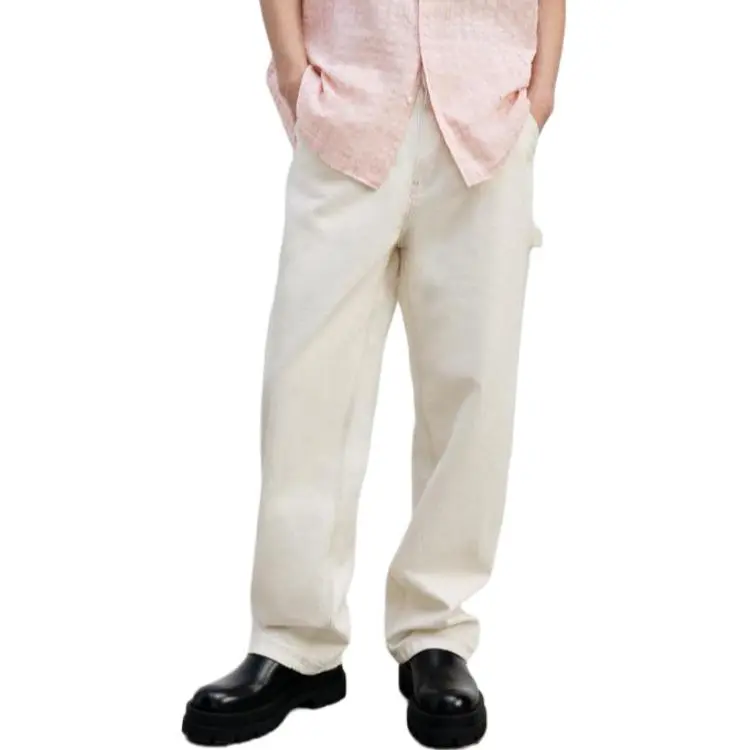 ZARA Jeans Men White-4