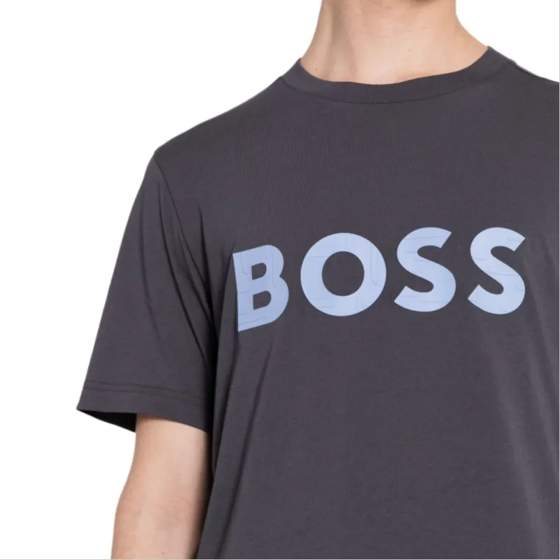 Boss Logo print Cotton T shirt-3