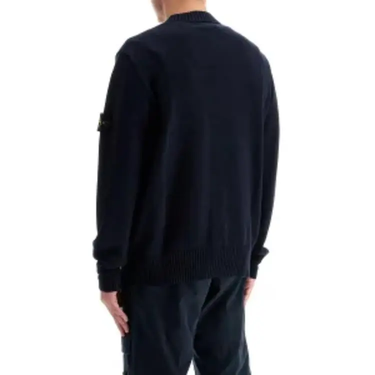 STONE ISLAND Logo Patch Crewneck Jumper-3