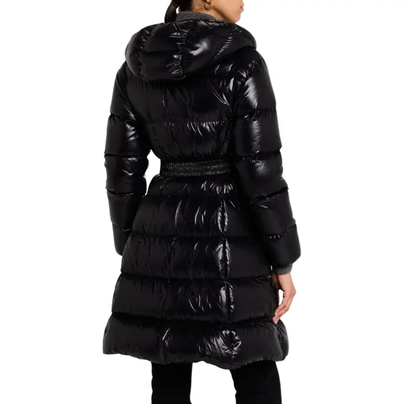 Moncler Bellevue Hooded Long Padded Coat-4