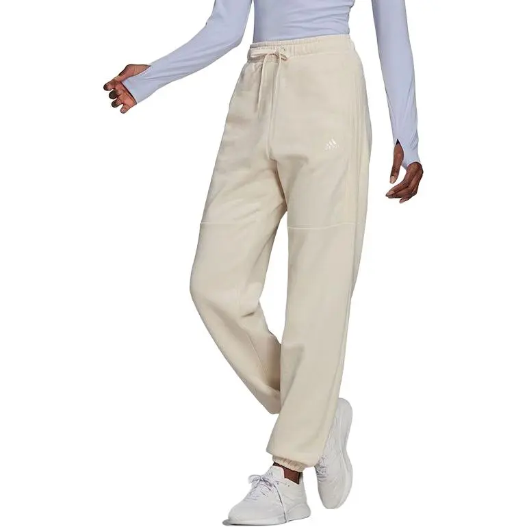 Adidas Knitted Sports Pants Women's White-3