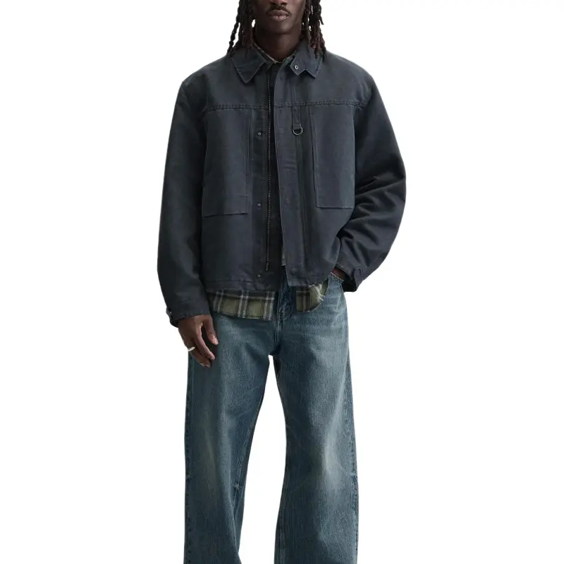 ZARA Jackets Coats Men's Dark Blue-3