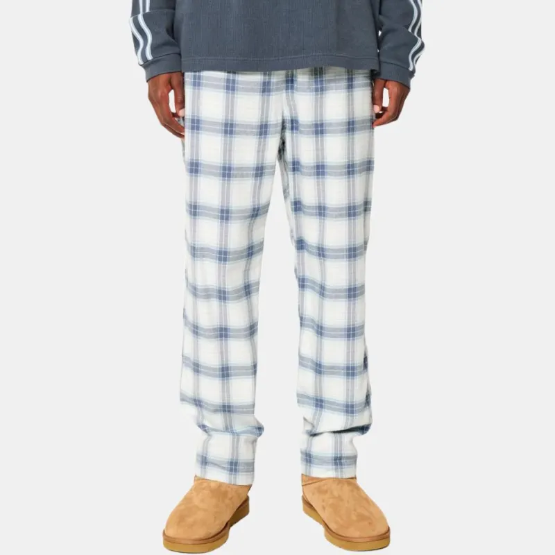 Hollister Pajama Pants Men's Slate Gray Checkered-1