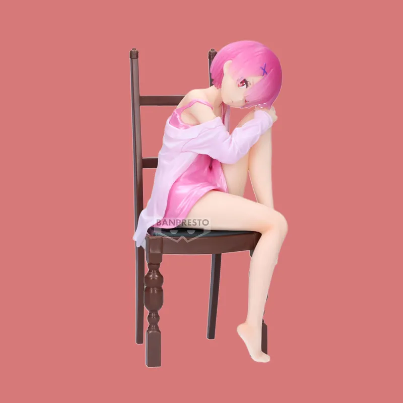 BANPRESTO Re Zero Starting Life In Another World Relax Time Ram Another Color Ver. Bonus Gifts-3