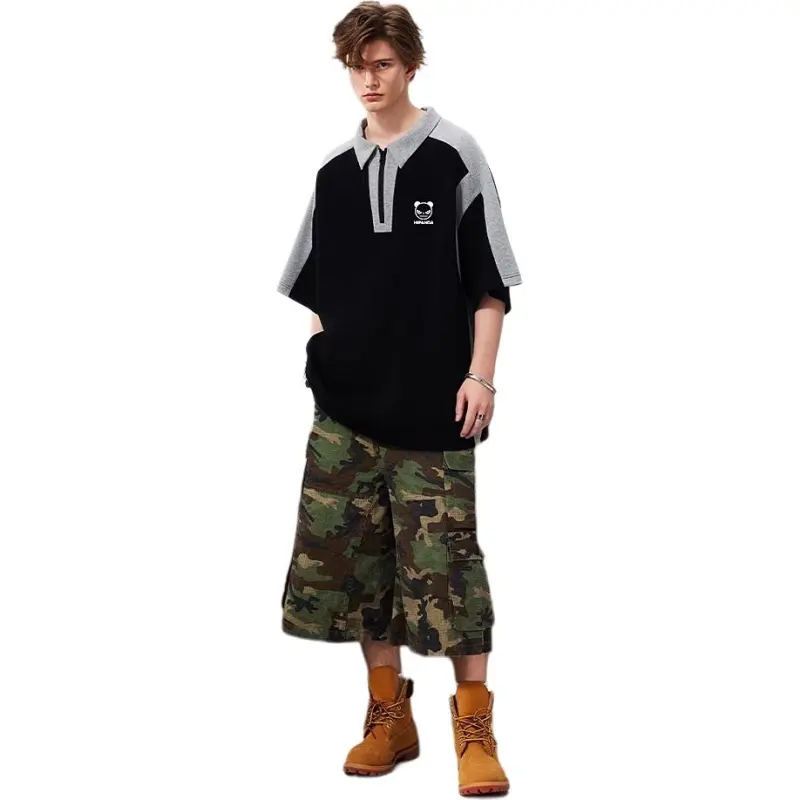 HIPANDA Polo Shirts Unisex-4