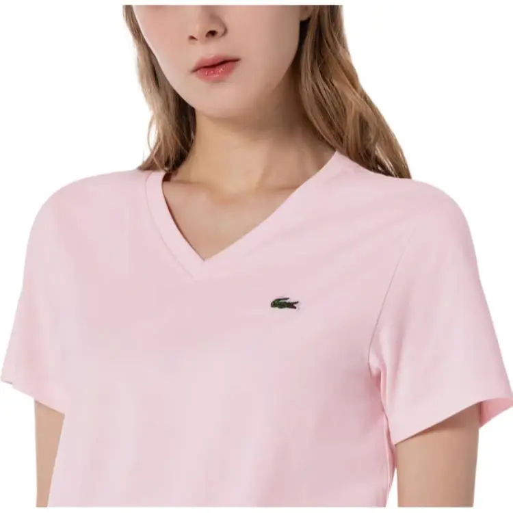 LACOSTE T Shirts Women's Pink-1