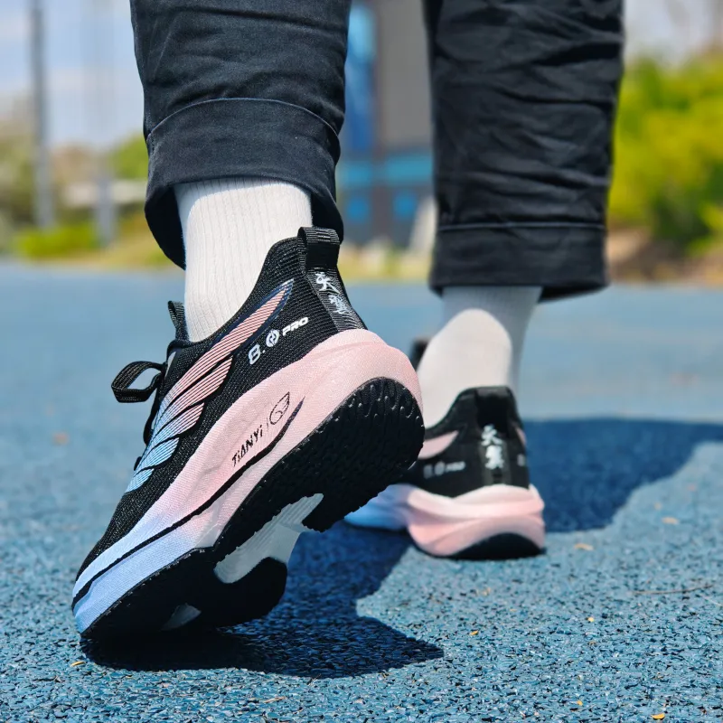 BTE Cushioning, Slip Resistant, Abrasion Resistant, Breathable, Rebound Low Top Running Shoes Unisex-13
