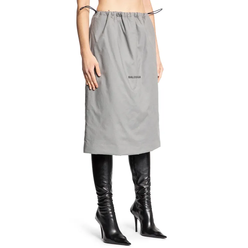 Balenciaga Drawstring Shoe Bag Skirt-5