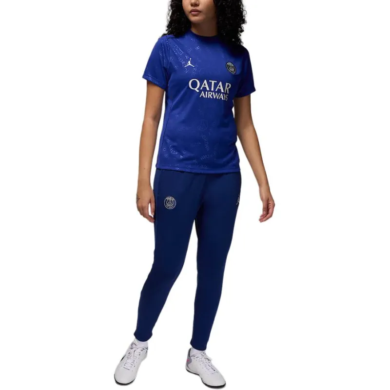 Jordan Paris Saint Germain Academy Pro Fourth Women's Jordan Dri FIT Soccer Short Sleeve Pre Match Top-2