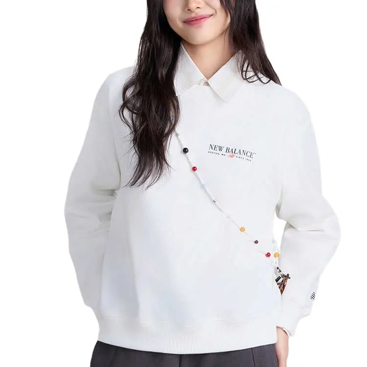 New Balance Sweatshirt Women's Sea Salt White-2