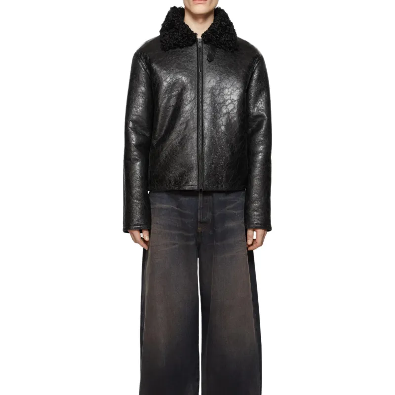 Acne Studios Zipped Leather Jacket-1
