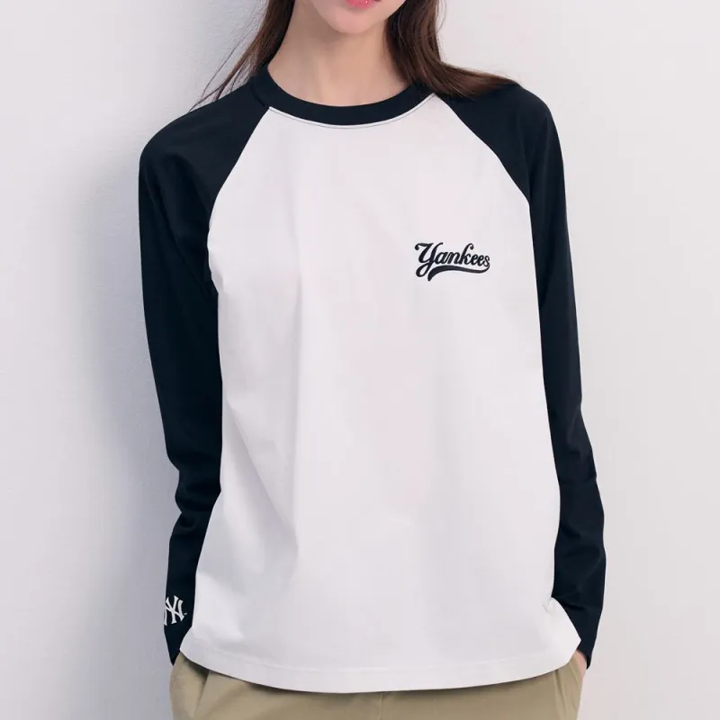 MLB SS24 Raglan Sleeve T Shirt Women's Black-4