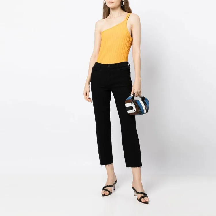 L'AGENCE High rise Sada Cropped Jeans-1