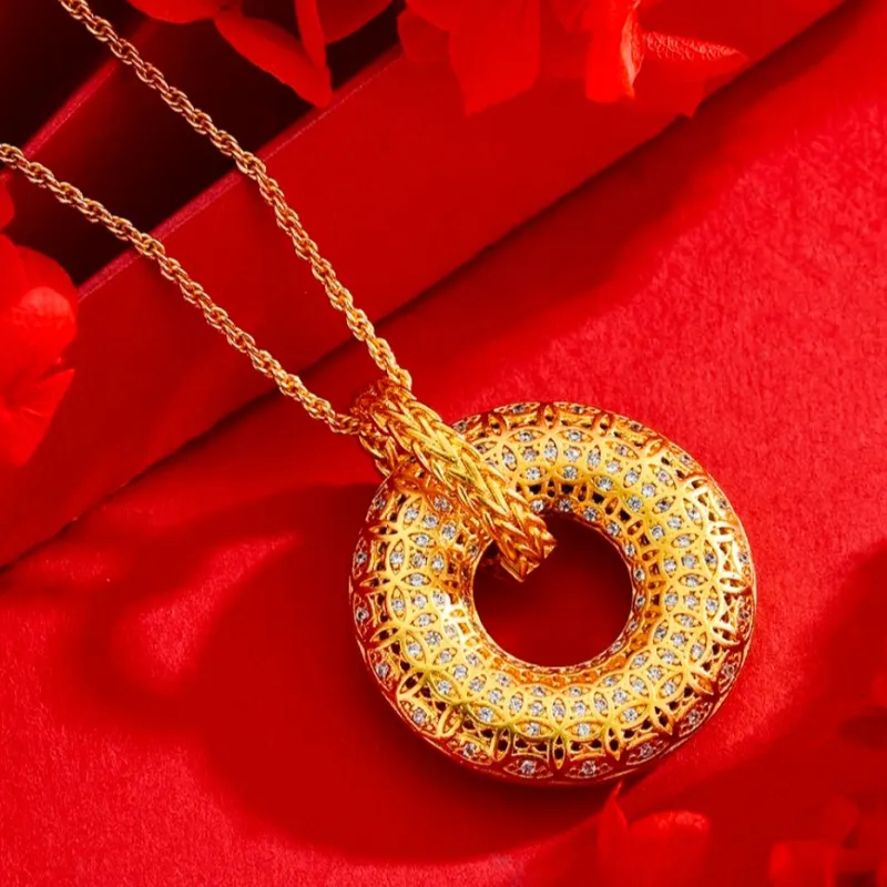 KZD Alloy Good Luck Necklace Women's-4