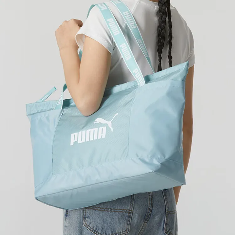 PUMA Fabric One Shoulder Handbags Regular Women's Light Blue-4